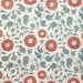 Lee Jofa Eldora Print Sky/Brick Fabric