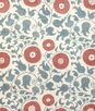 Lee Jofa Eldora Print Sky/Brick Fabric