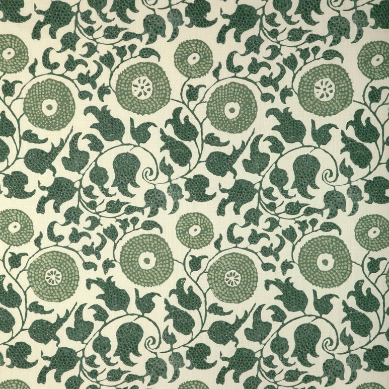 Lee Jofa Eldora Print Juniper/Leaf Fabric