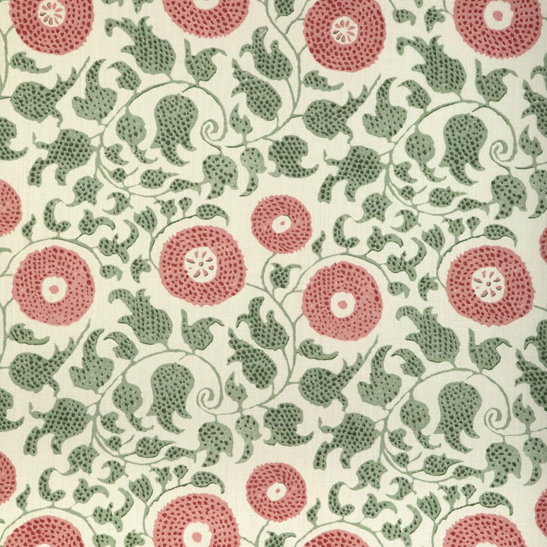 Lee Jofa Eldora Print Leaf/Rose Fabric