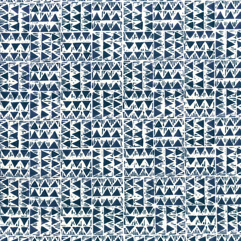Lee Jofa Yampa Print Navy Fabric