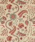 Lee Jofa Jardin Bleu Sand/Rose Fabric