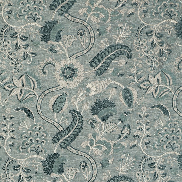 Lee Jofa Jardin Bleu Blue/Aqua Fabric