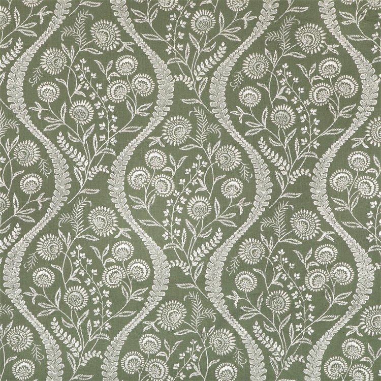 Lee Jofa Floriblanca Green Fabric