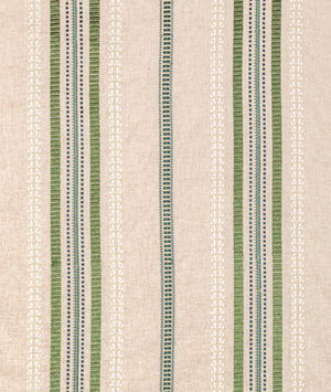 Lee Jofa Nautique Embroidery Green/Blue Fabric
