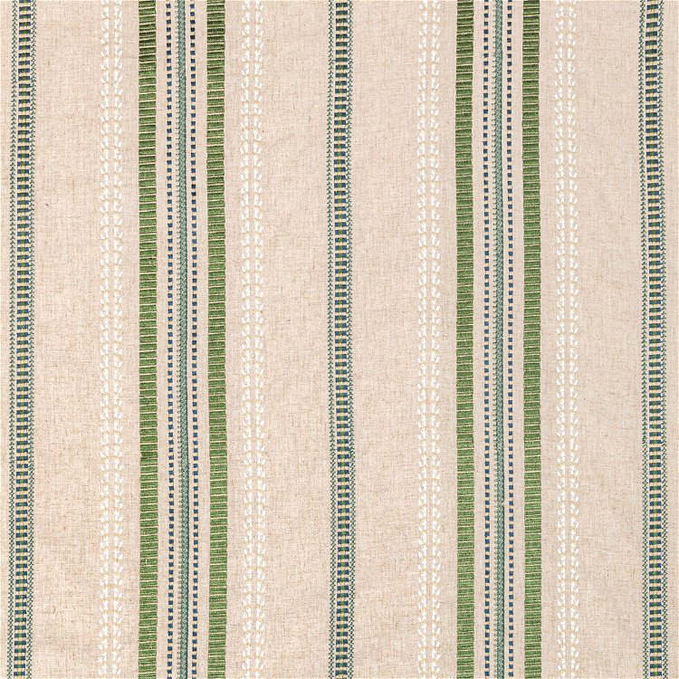 Lee Jofa Nautique Embroidery Green/Blue Fabric