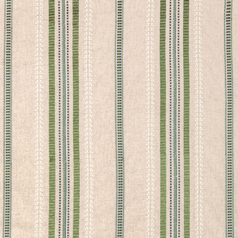 Lee Jofa Nautique Embroidery Green/Blue Fabric