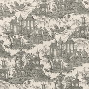 Lee Jofa Pagoda Toile Coal Fabric