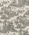 Lee Jofa Pagoda Toile Coal Fabric