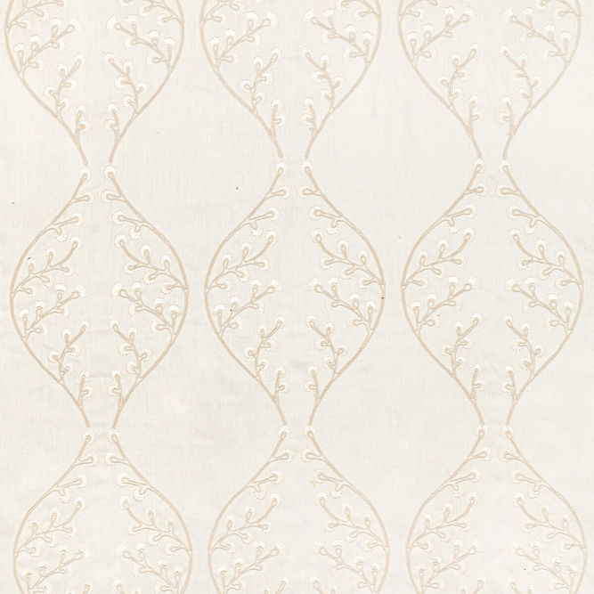Lee Jofa Lillie Embroidery Ivory Fabric