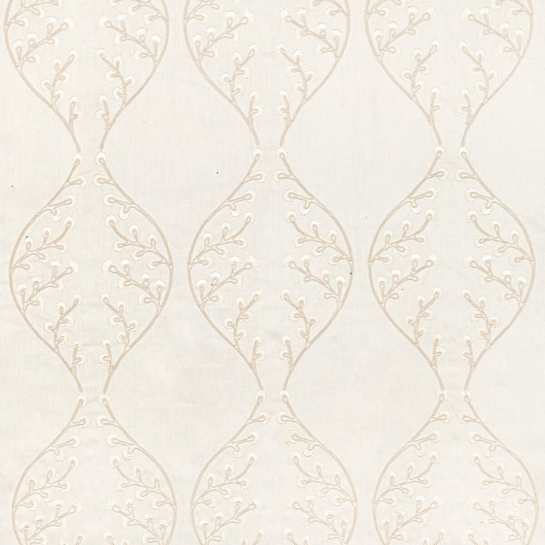 Lee Jofa Lillie Embroidery Ivory Fabric