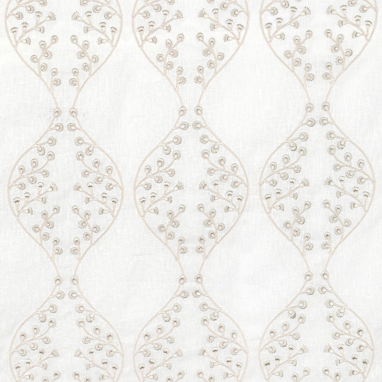 Lee Jofa Lillie Sheer Ivory/Fog Fabric