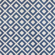 Lee Jofa Jardin Dark Navy On Ecru Fabric