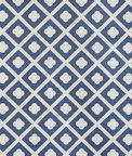 Lee Jofa Jardin Dark Navy On Ecru Fabric