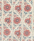 Lee Jofa Calico Vine Blue Red Fabric