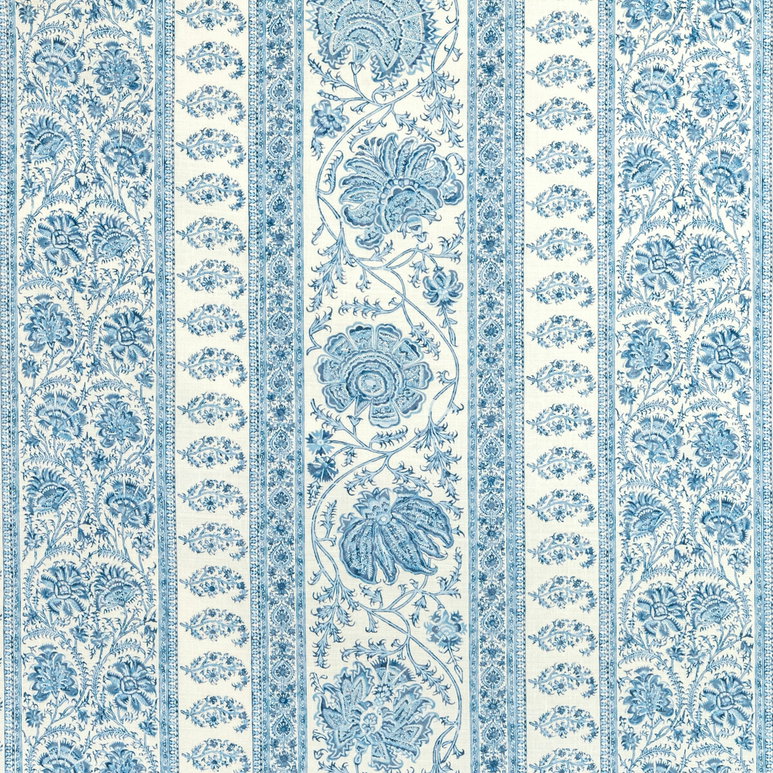 Lee Jofa Indiennes Stripe Delft Fabric