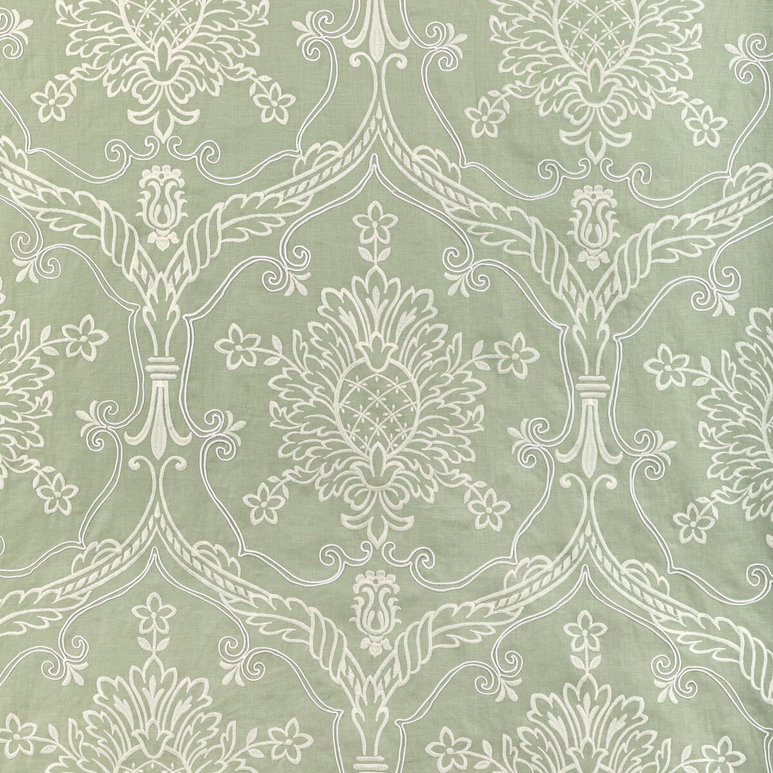 Lee Jofa Hayes Embroidery Celery Fabric