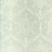 Lee Jofa Hayes Embroidery Aqua Fabric