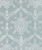 Lee Jofa Hayes Embroidery Blue Fabric
