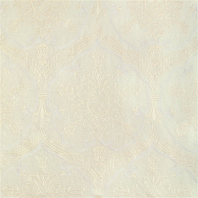Lee Jofa Hayes Embroidery Ivory Fabric