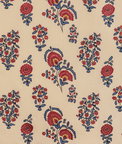 Lee Jofa Mead Embroidery Red/Blue Fabric