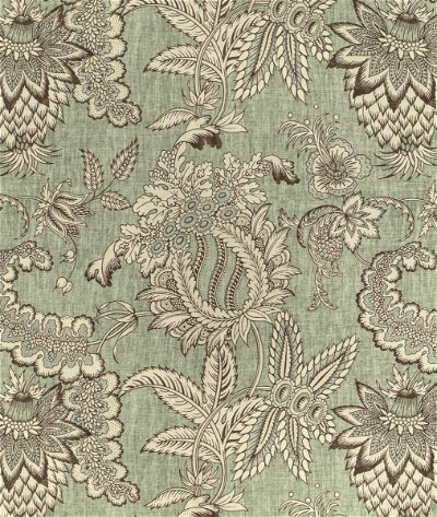 Lee Jofa Jennings Print Green Fabric