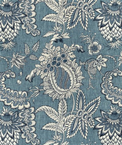 Lee Jofa Jennings Print Blue Fabric