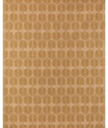 Lee Jofa Persia Leaf Ochre On Pink Fabric