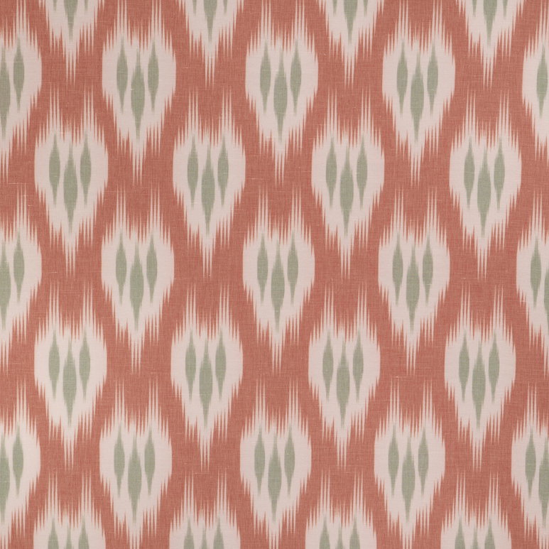 Lee Jofa Clare Print Coral Fabric
