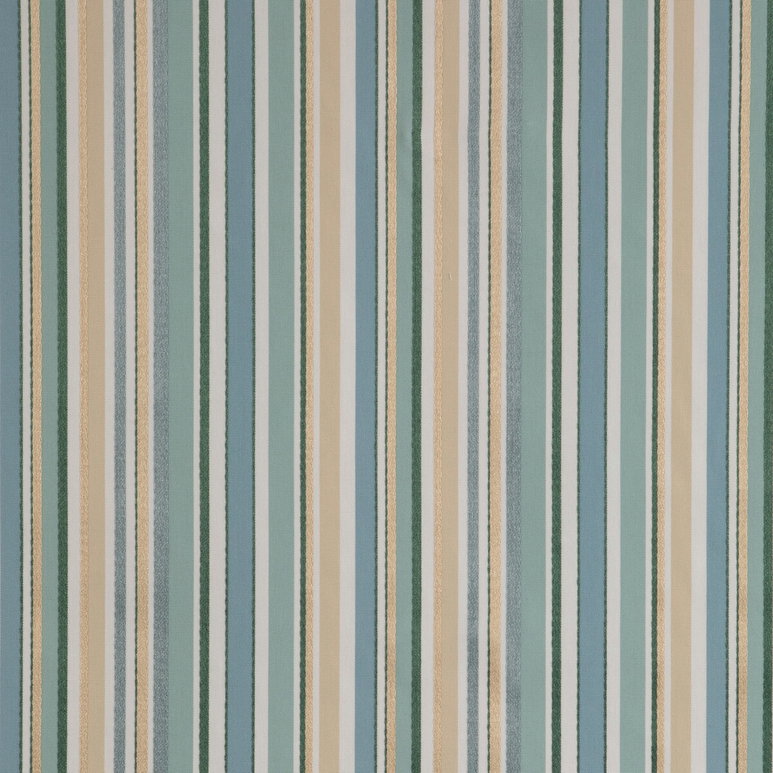Lee Jofa Siders Stripe Aqua/Sand Fabric