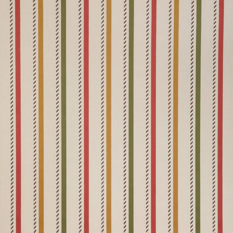 Lee Jofa Buxton Stripe Red/Gold Fabric