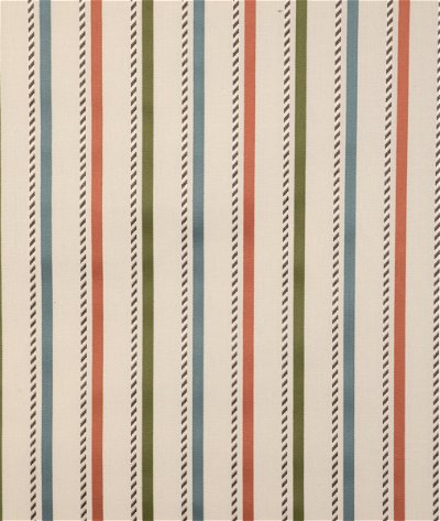 Lee Jofa Buxton Stripe Leaf/Clay Fabric
