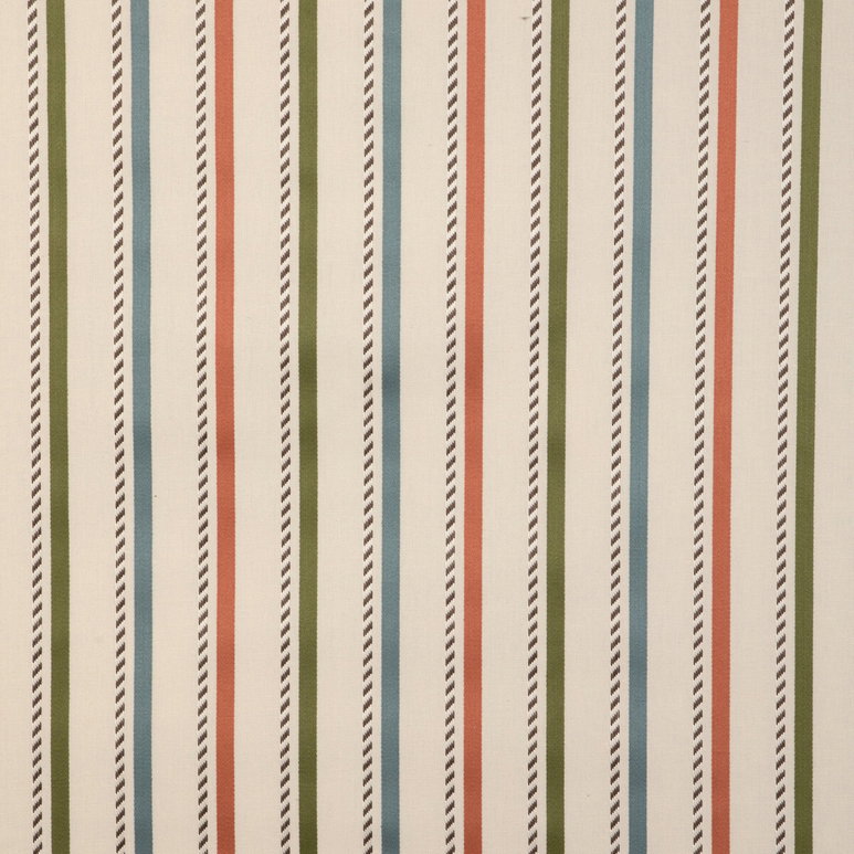Lee Jofa Buxton Stripe Leaf/Clay Fabric