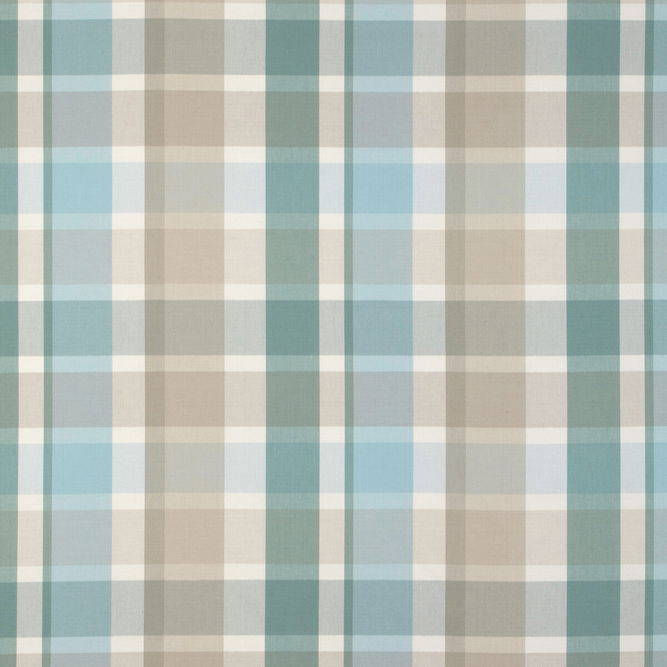 Lee Jofa Fisher Plaid Sky/Stone Fabric