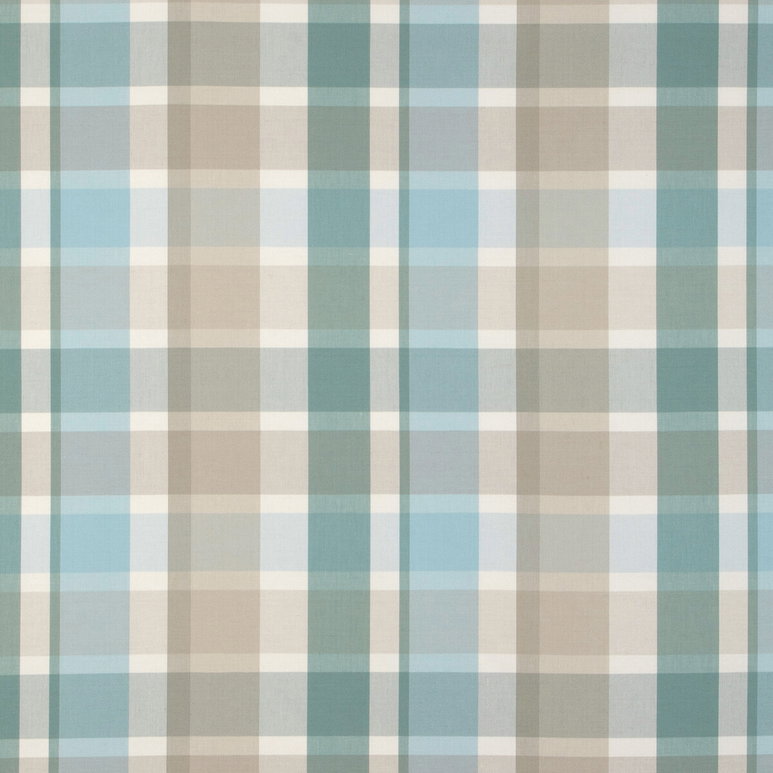 Lee Jofa Fisher Plaid Sky/Stone Fabric