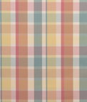 Lee Jofa Fisher Plaid Melon/Aqua Fabric