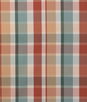 Lee Jofa Fisher Plaid Teal/Spice Fabric