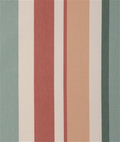 Lee Jofa Fisher Stripe Teal/Spice Fabric