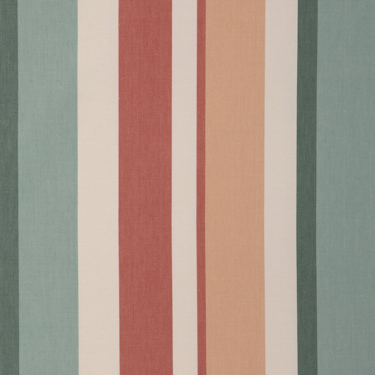 Lee Jofa Fisher Stripe Teal/Spice Fabric