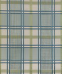 Lee Jofa Davies Plaid Aqua/Leaf Fabric
