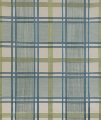 Lee Jofa Davies Plaid Aqua/Leaf Fabric