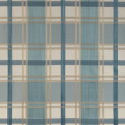 Lee Jofa Davies Plaid Sky/Sand Fabric