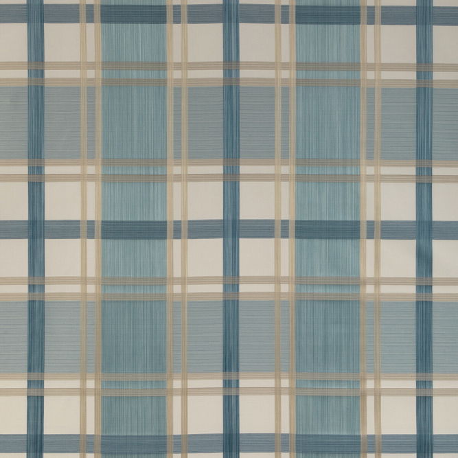 Lee Jofa Davies Plaid Sky/Sand Fabric
