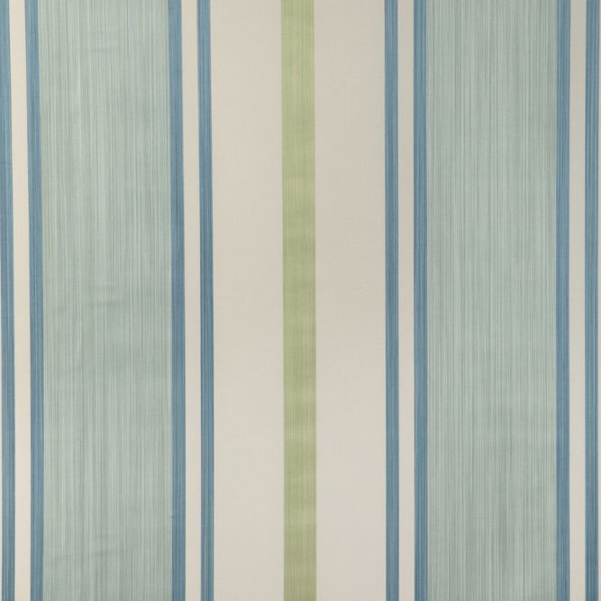 Lee Jofa Davies Stripe Aqua/Leaf Fabric