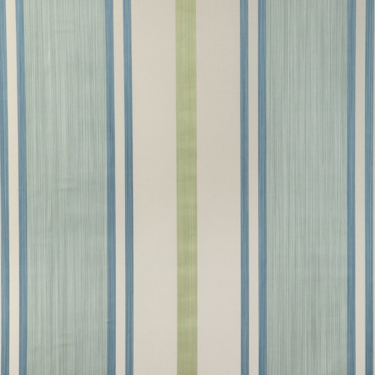 Lee Jofa Davies Stripe Aqua/Leaf Fabric
