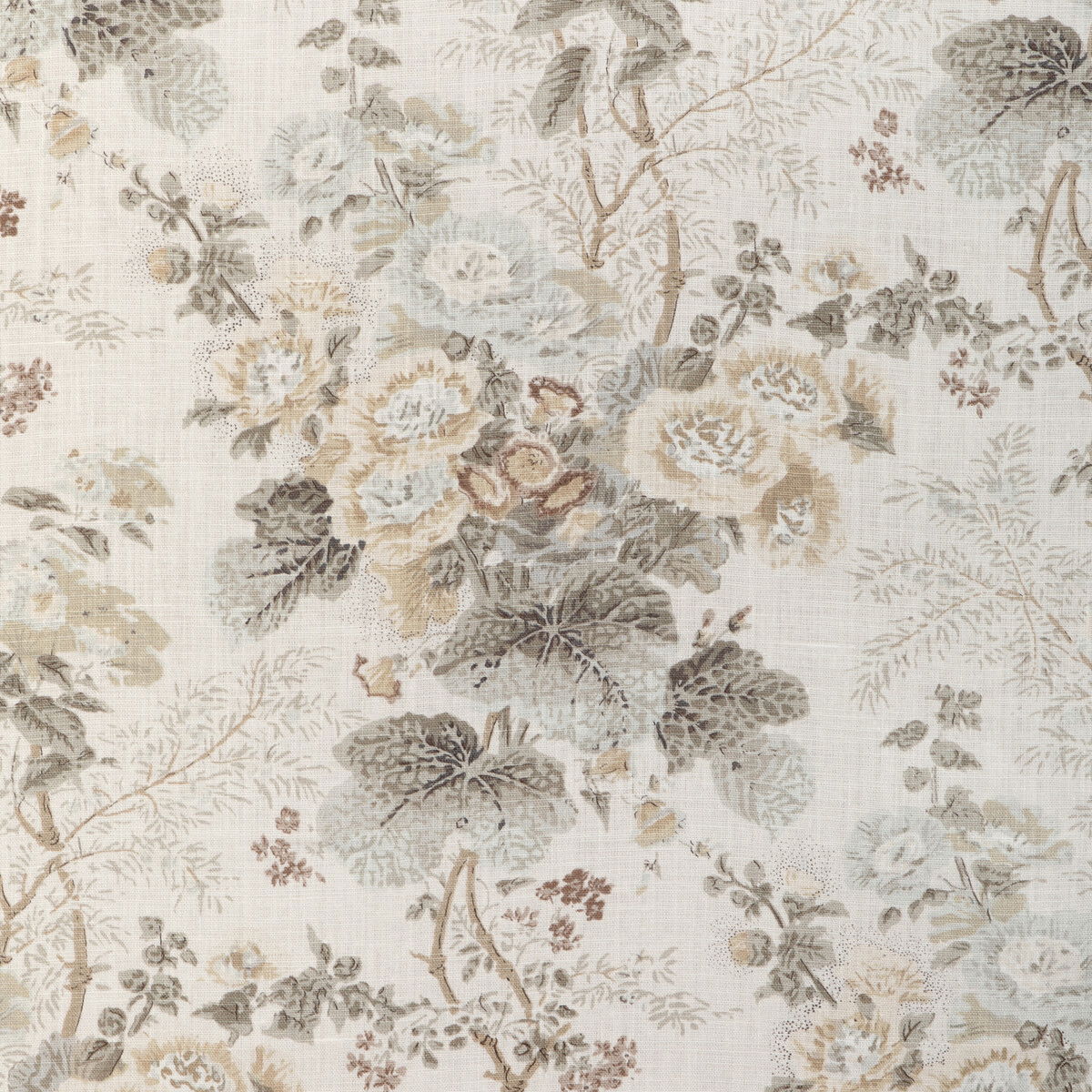 Lee Jofa Althea Linen Stone Fabric | OnlineFabricStore