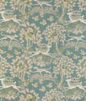 Lee Jofa Mille Fleur Print Lake Fabric