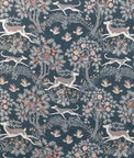Lee Jofa Mille Fleur Print Denim Fabric
