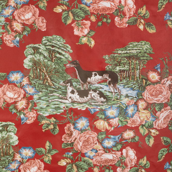 Lee Jofa Whippets Cotton Red Fabric