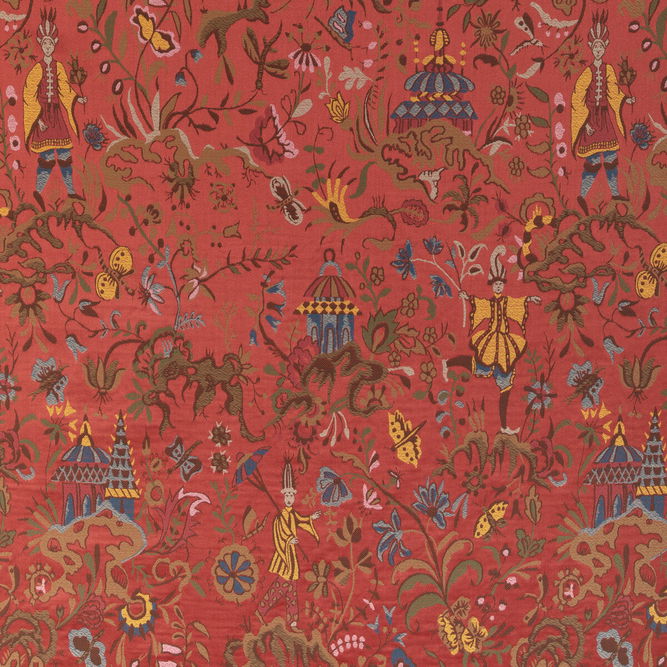 Lee Jofa Chinese Brocade Red Fabric